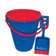 Large Pail With Shovel 9in Fashion