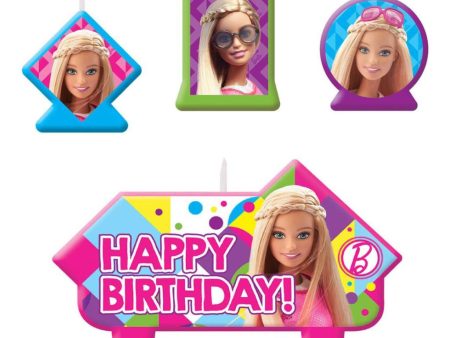 Barbie Sparkle Birthday Candle Set 4pcs Online Sale