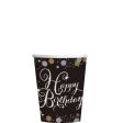 Gold Sparkling Celebration Cups 9oz, 8pcs Hot on Sale