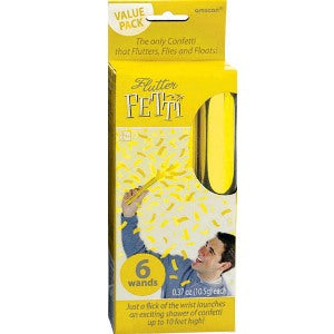 Yellow Sunshine Flutter Fetti Confetti 6pcs For Discount