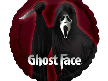 Ghost Face Foil Balloon 18in For Discount