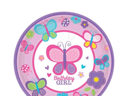 Sweet Birthday Girl Paper Plates 7in, 18pcs Online