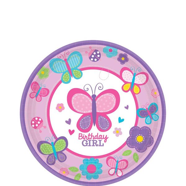 Sweet Birthday Girl Paper Plates 7in, 18pcs Online