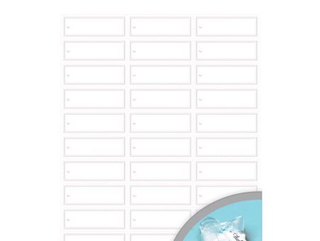 Imprintable White Favor Tags 120pcs Cheap