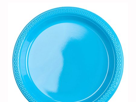 Caribbean Plastic Plates 7in, 20pcs Cheap