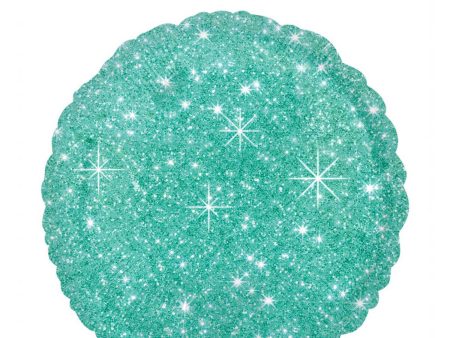 Faux Sparkle Green Foil Balloon 18in Online Sale