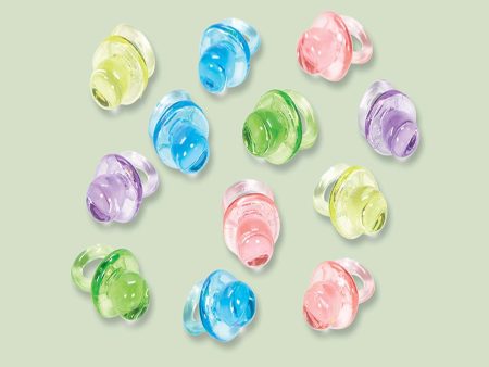 Baby Shower Neutral Mini Pacifier Favors 24pcs Supply