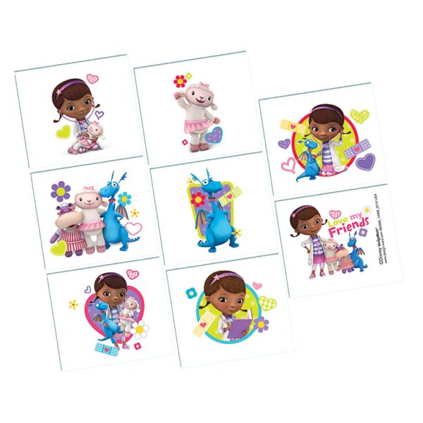 Disney Doc McStuffins Tattoo Favors 8 Sheets For Sale