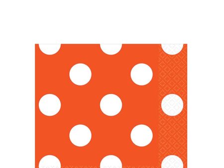 Orange Peel Dots Beverage Tissues 16pcs Discount