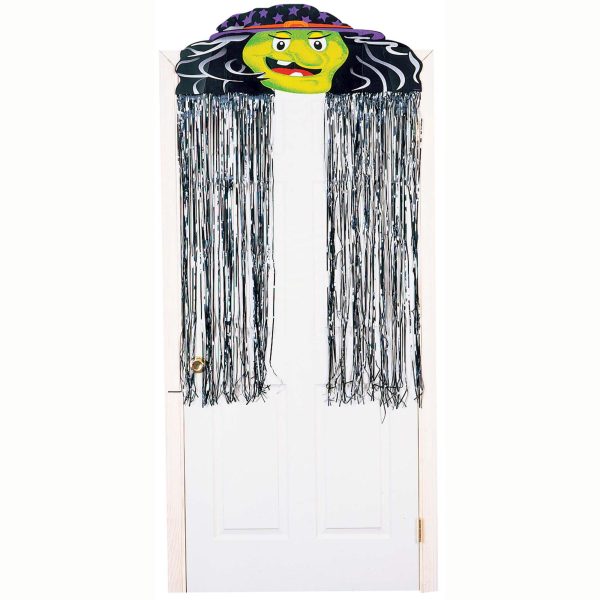 Witch Decorative Foil Door Curtain 3 x 4.5ft Hot on Sale