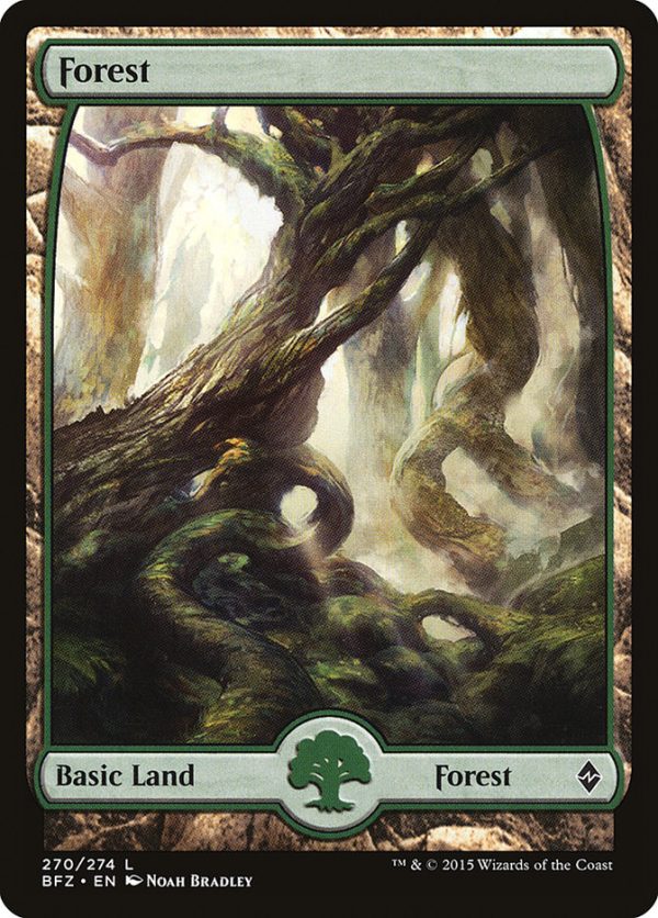 Forest (270) (Full Art) [Battle for Zendikar] For Discount