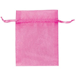 Bright Pink Organza Bags 24pcs Online Sale