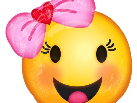 Happy Emoticon with Bow Junior Shape on Sale