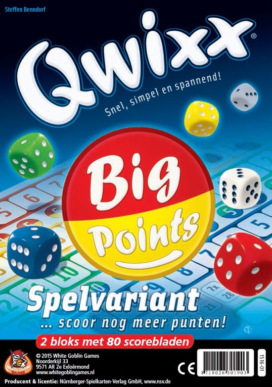 Qwixx: Big Points (Import) For Discount